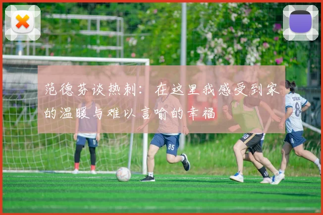 范德芬谈热刺：在这里我感受到家的温暖与难以言喻的幸福